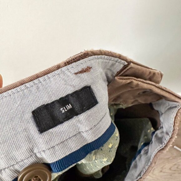 Bonobos Men's Brown Slim Style Chino Pants - Size 32/33 - Picture 4 of 10